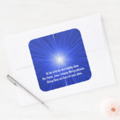 kerstster vierkante sticker (Envelop)