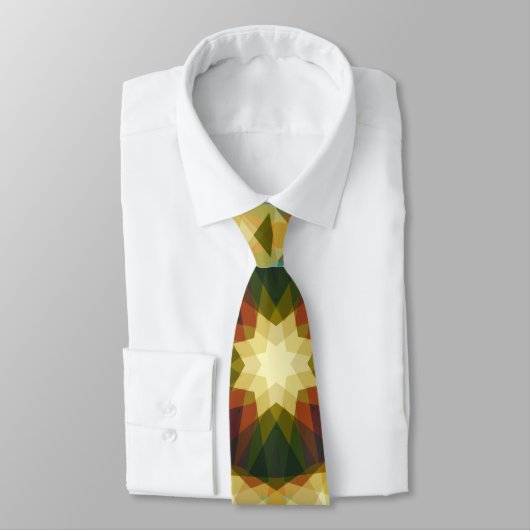 Kerstster Winter Groene Herfst Bruin Goud Geel Stropdas (Gebonden)