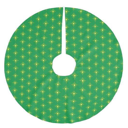 Kerststerborstel Polyester Tree Skirt Kerstboom Rok (Voorkant)