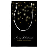 Kerststerren feestelijk klein cadeauzakje (Voorkant)