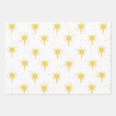 Kerststerren Inpakpapier Vel (Voorkant)