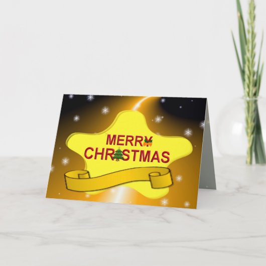 Kerststerren Kaart (Voorkant)
