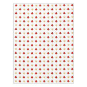 Kerststerren op witte tablet tafelkleed (Voorkant)