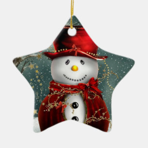 Kerststerren Ornament/Snowman Keramisch Ornament