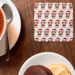 Kerststerren voor Hondenrassen van Cavoodle Vierkante Kartonnen Onderzetter