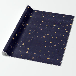 Kerststerren Waterverf Holiday Cadeaupapier