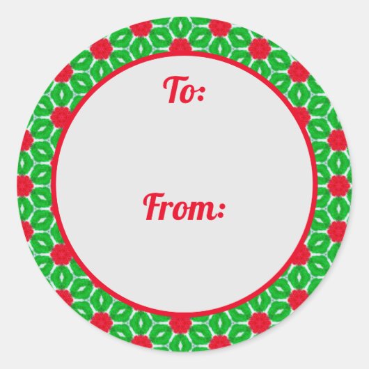 kerststerrencadeautjes Sticker (Voorkant)