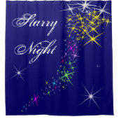 kerstSterrennacht Douchegordijn (Voorkant)