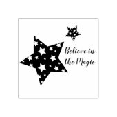 Kerststerstempel Rubberstempel (Afrduk)