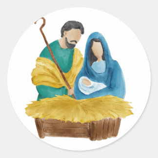 Kerststicker Ronde Sticker