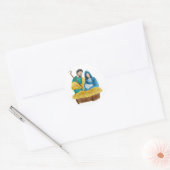 Kerststicker Ronde Sticker (Envelop)