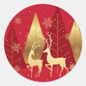 Kerststickers Ronde Sticker (Voorkant)