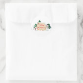 Kerststickers Ronde Sticker (Tas)