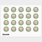 Kerststickers Ronde Sticker (Vel)