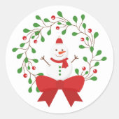 Kerststickers Ronde Sticker (Voorkant)
