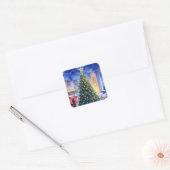 Kerststickers Vierkante Sticker (Envelop)