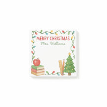 Kerststickers voor leraren Post-it Notes