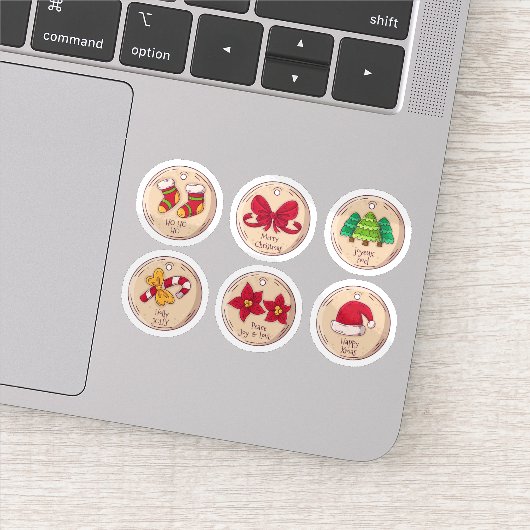 Kerststickerset Sticker (Detail)
