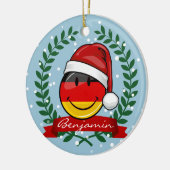 kerststijl Duitse vlag Keramisch Ornament (Links)