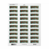  kerststijl etiket (Full Sheet)