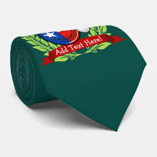 Kerststijl glimlachen Texas Flag Stropdas