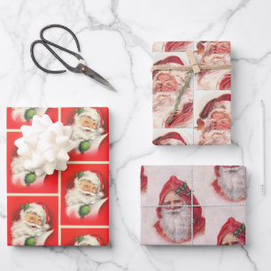Kerststijl kerstkerstpatroon inpakpapier vel
