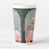 kerststijl latte mok (Voorkant)