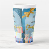 kerststijl latte mok (Voorkant)
