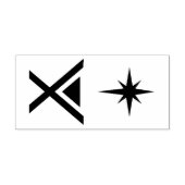 kerststijl 	rubberstempel (Afrduk)