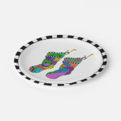 kerststinktwiel papieren bordje (Gekanteld)