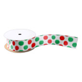 kerstStippen rood wit en groen Lint (Spoel)