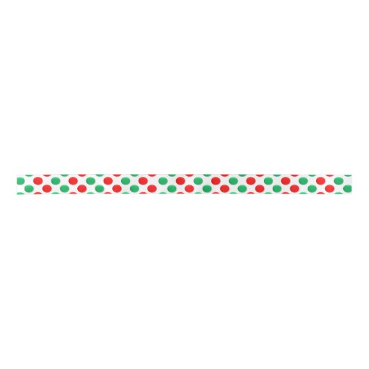 kerstStippen rood wit en groen Lint (Voorkant)