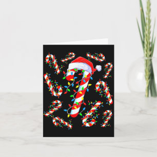 Kerststok Crew Rood En Wit Kerstman Grappig Kerstm Kaart