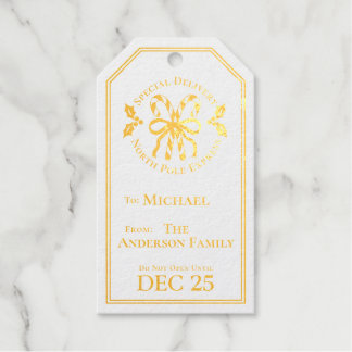 Kerststok Kerst Folie Gift Tag