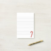 Kerststok Kerst tekening gelinieerd Post-it® Notes (Op bureau)
