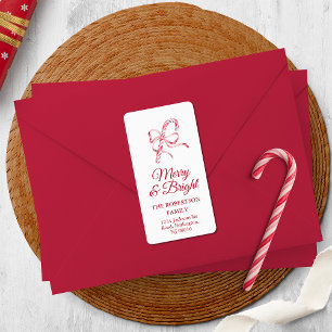 Kerststok Retouradres Sticker