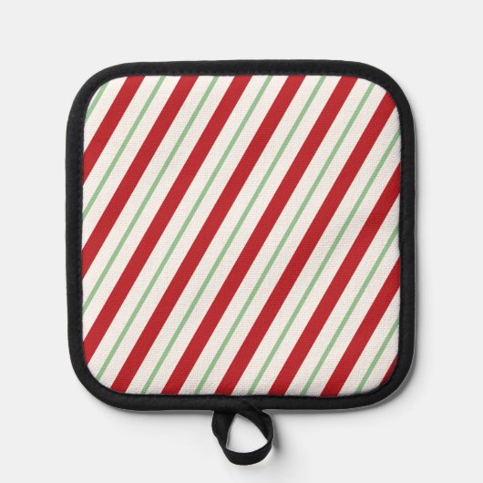 Kerststokjes Strepen Kerst Pot Houder (Voorkant)