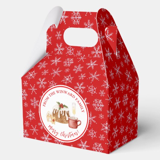 Kerststol bakken bedankdoosjes (Voorkant)