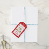 Kerststol bakken cadeaulabel (Met Touw)