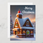 Kerststol  feestdagenkaart (Voorkant / Achterkant)