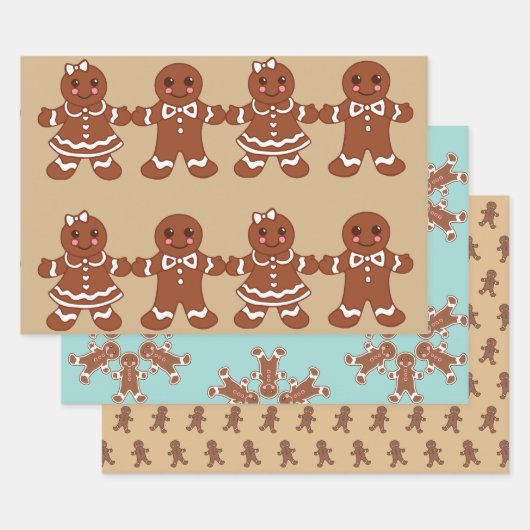 Kerststol Inpakpapier Set Vel (Set)