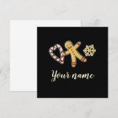 Kerststol Liefde Plat Kaart (Voorkant / Achterkant)