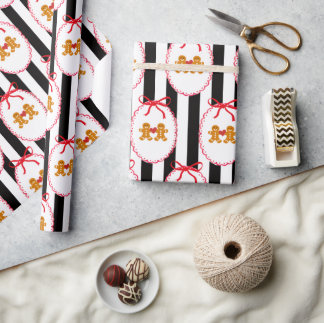Kerststol Mensen Inpakpapier 