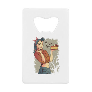 Kerststol Pompoentaart Cadeau Voor Dankdag Kredietkaart Flessenopener