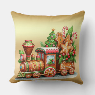 Kerststol Trein Kerst Kussen