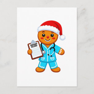 Kerststol Verpleegster Kerstmis 2026 Gezondheidszo Briefkaart