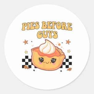 Kerststol voor kerels is grappig voor peuters meis ronde sticker