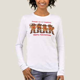 Kerststol Zoete Cowboy Kerst Koekjes T-Shirt