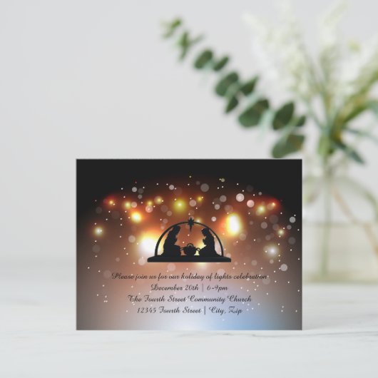 Kerststolfeest van het Licht - Kerstkaart Feestdagenkaart (Staand voorkant)