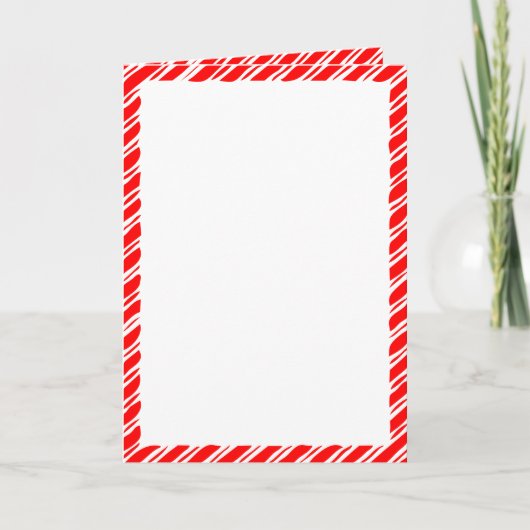 Kerststolp Rand Kerstdeken Aangepaste Tekst (Voorkant)